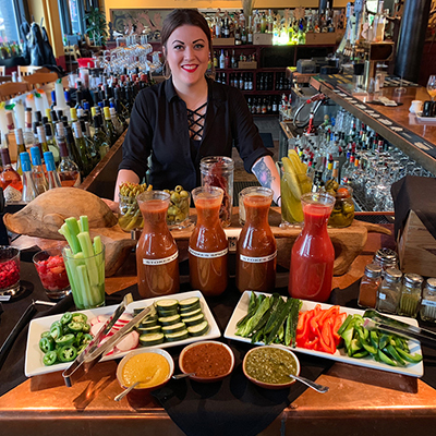 Stokes Old Market Bloody Mary, bartender