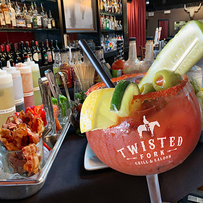 Twitsted Fork Bloody Mary bar