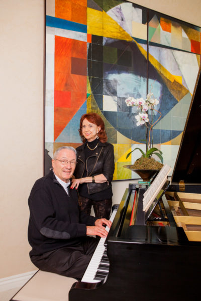 Hal and Mary Daub at piano