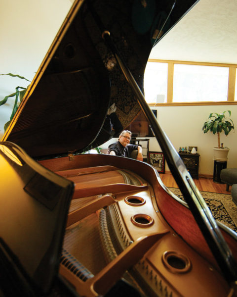 David Murphy at his piano