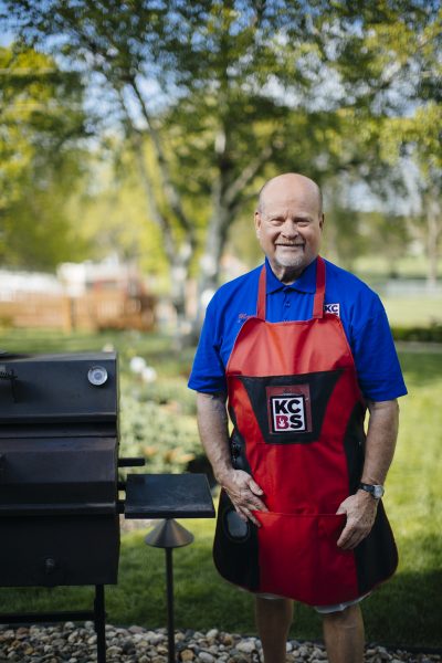 Lowell Wilhite in apron