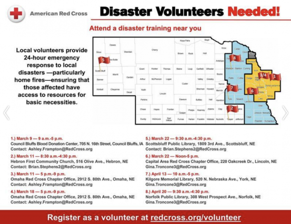 Red Cross - Disaster Volunteers Needed - Nebraska Flood 2019